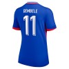 Camiseta de fútbol Francia Dembele 11 Primera Equipación Euro 2024 - Mujer